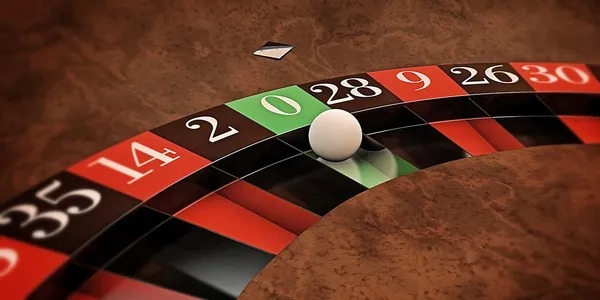 Live roulette wheel on rogtoto slot with croupier